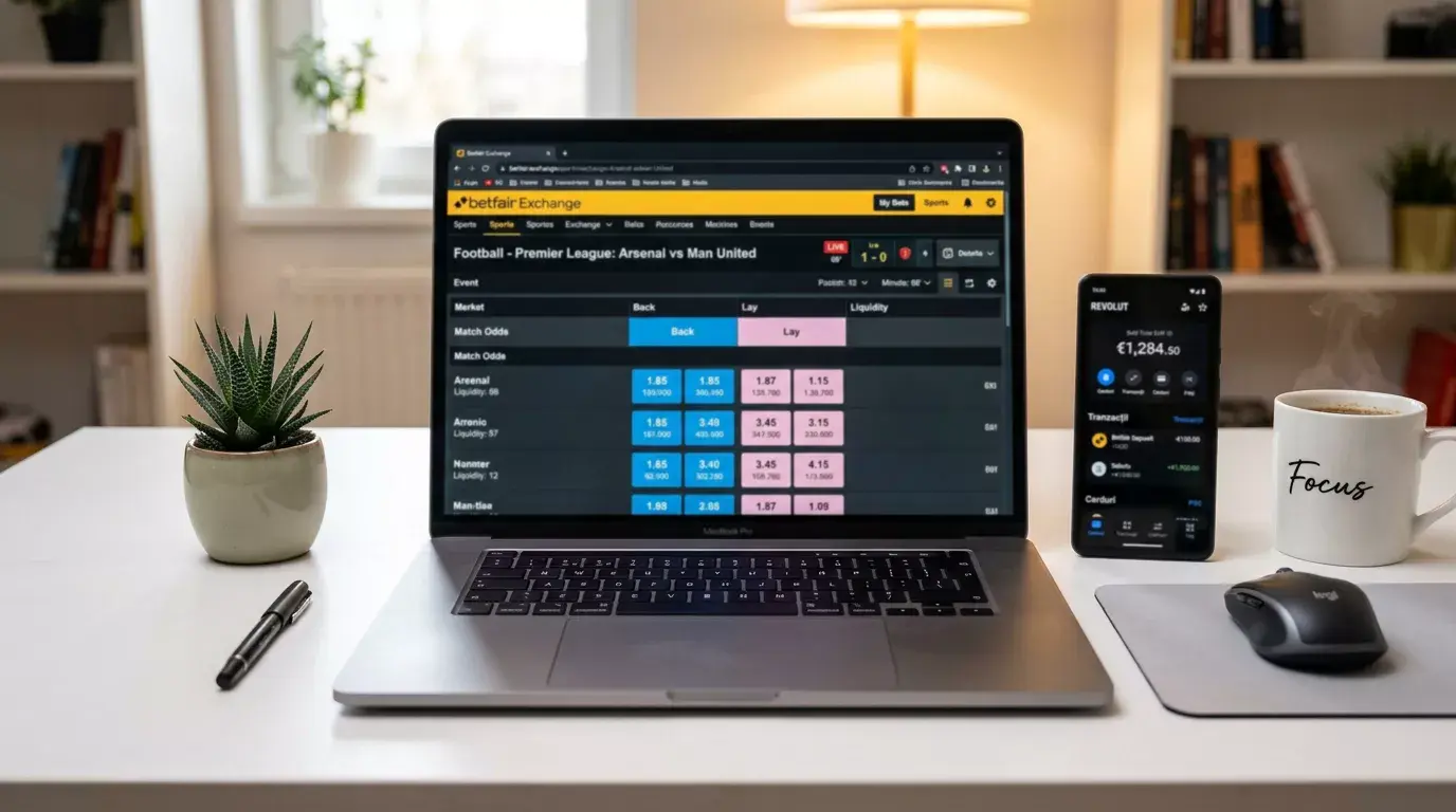 Ghid Skrill la Betfair Exchange și Sportsbook pentru pariori din România